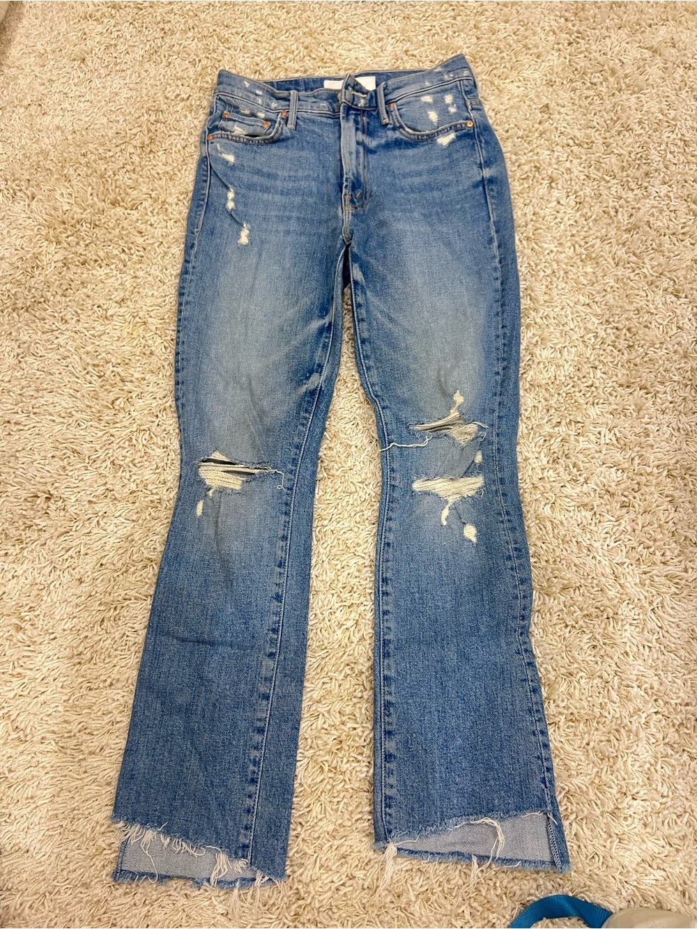 MOTHER jeans- the insider crop step fray